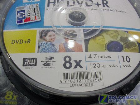 HP光雕盘升级 1.2版8X DVD光雕盘 到