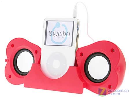 红苹果爱上白苹果 超可爱iPod扬声器