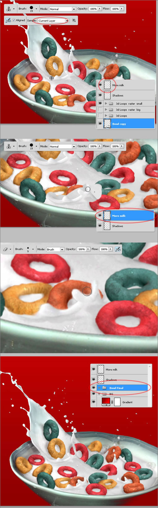 用Photoshop的3D工具绘制甜麦圈包装袋