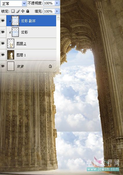 Photoshop精彩合成教程：天使骑士出征史诗场景的制作_中国教程网