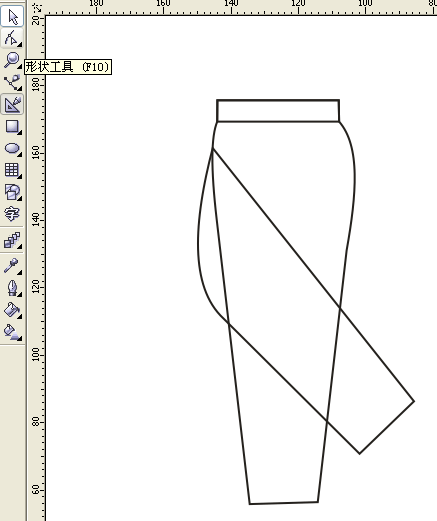 CorelDraw 12打造休闲裤（图三）