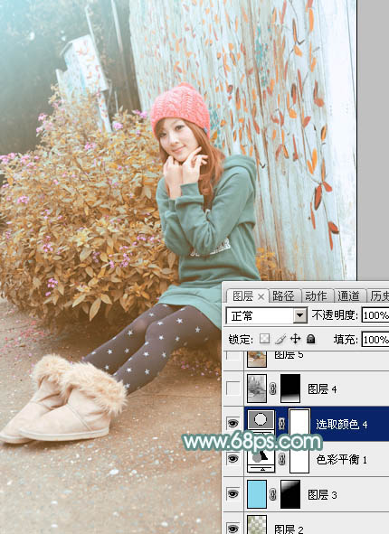 Photoshop照片调色教程 打造甜美的秋季褐色外景美女照片 图26