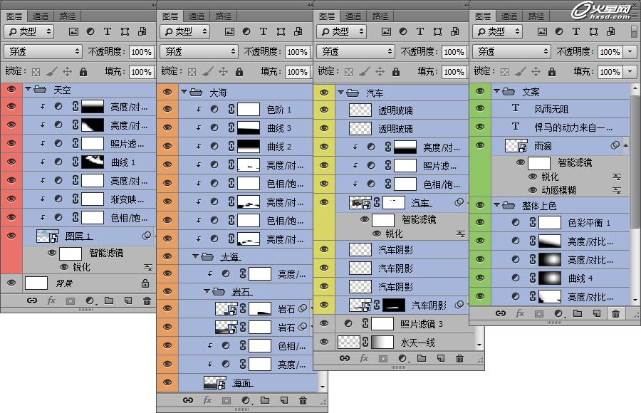 基本调色分组图