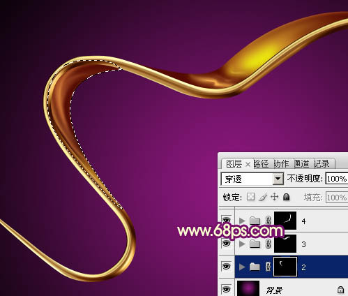 photoshop cs6教程 制作精致的心形彩带金属效果