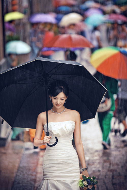 人像摄影教程 五个雨中婚纱拍摄技巧