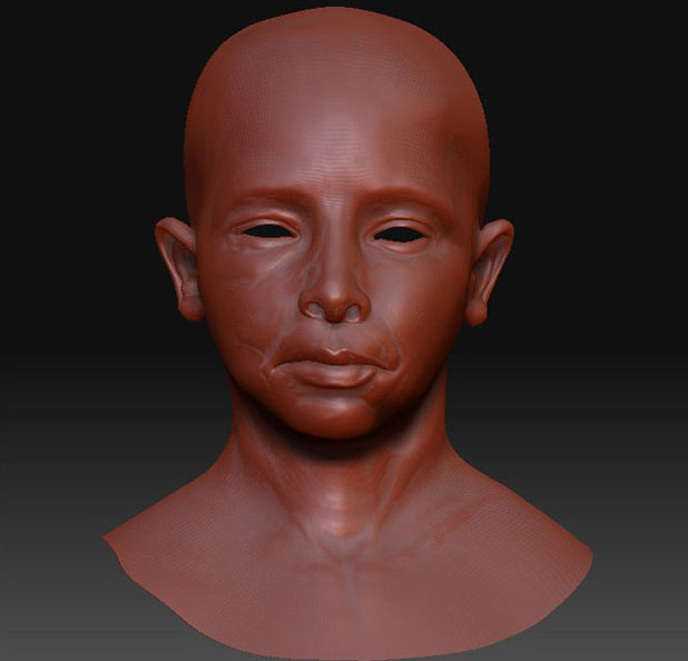 MAYA实例教程 利用Zbrush打造逼真的非洲男孩