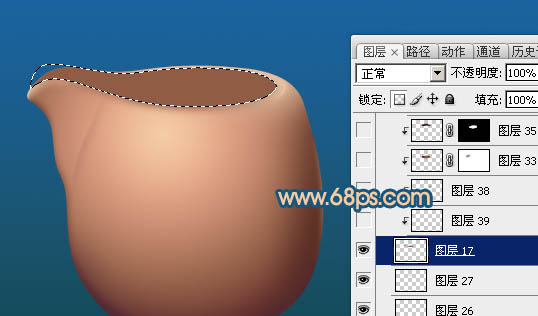 Photoshop实例教程 绘制一个古朴的陶瓷茶壶罐子 图21