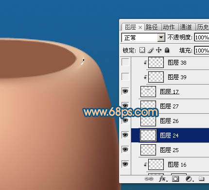 Photoshop实例教程 绘制一个古朴的陶瓷茶壶罐子 图20