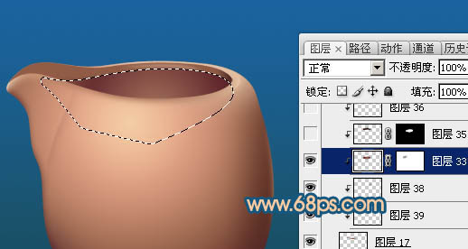Photoshop实例教程 绘制一个古朴的陶瓷茶壶罐子 图23