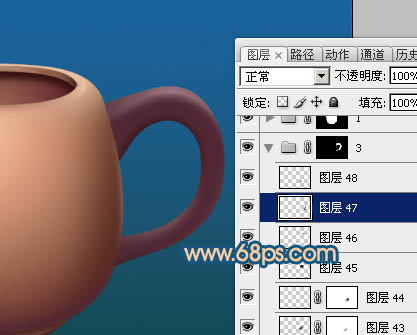 Photoshop实例教程 绘制一个古朴的陶瓷茶壶罐子 图27