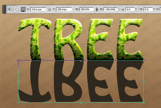 Photoshop文字制作教程 制作漂亮的绿叶浮雕字效果 图16