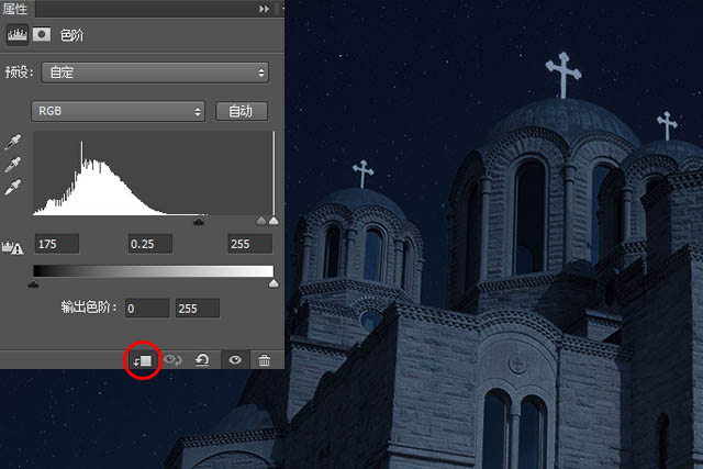photoshop打造万圣节夜景教堂照片 图8