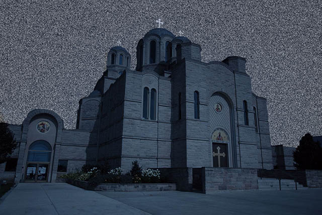 photoshop打造万圣节夜景教堂照片 图7