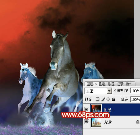 Photoshop实例教程 打造2014马年喜庆贺卡 图9