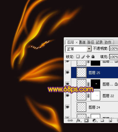 PS实例教程 制作梦幻漂亮的彩色火焰蝴蝶 图23