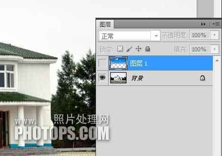 PS实例教程 利用photoshop为外景照片更换蓝色天空效果 图13