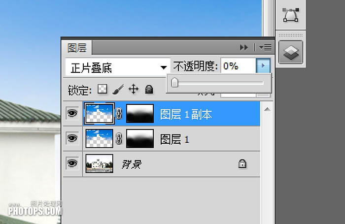 PS实例教程 利用photoshop为外景照片更换蓝色天空效果 图32