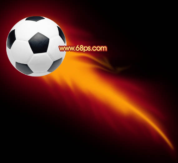 Photoshop打造世界杯动感火焰足球效果 图9