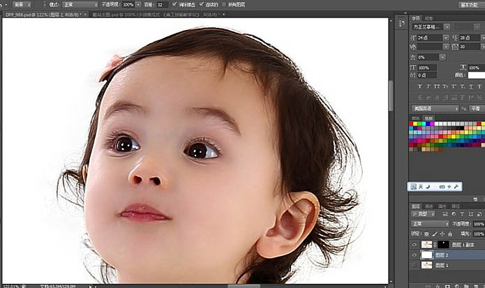 利用photoshopCS3快速完美抠出宝宝照片 图