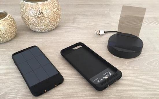 Jus苹果iPhone保护壳可用太阳能充电