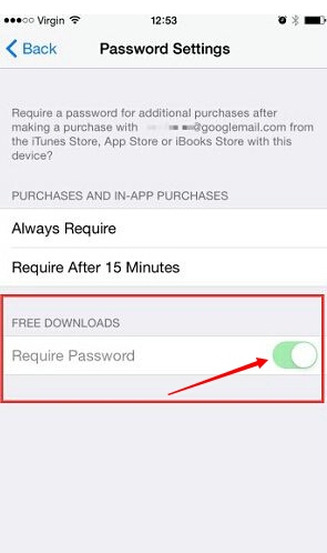 iOS8.3商店下载不用密码设置方法3