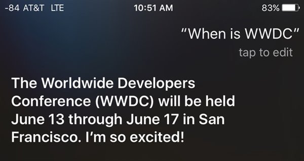 苹果WWDC2016将于6月13日在旧金山开幕 iOS10就要出现