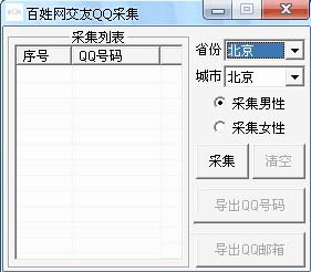 百姓网交友QQ采集