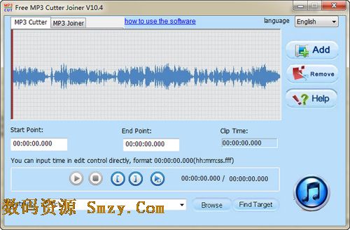 Eahoosoft Free MP3 Cutter Joiner