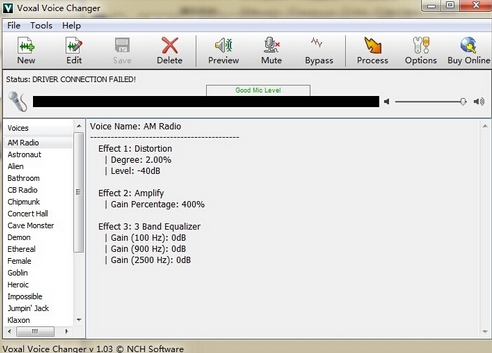 NCH Voxal Voice Changer
