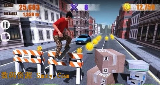 街头滑板3D安卓版(手机跑酷游戏) v1.2.6 免费版