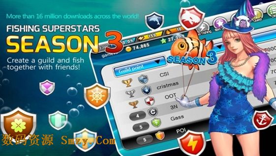 钓鱼大师第三季安卓版(Fishing Superstars) v3.3.1 中文免费版