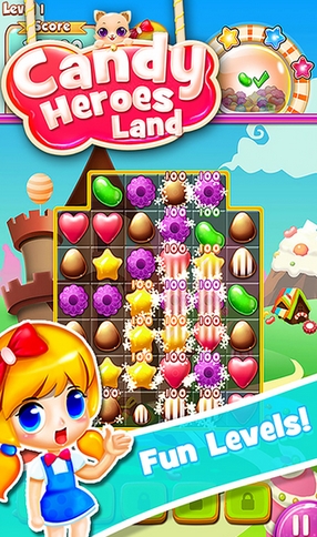 糖果英雄乐园iPhone版(苹果手机消除游戏) v1.7 免费版