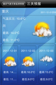 重庆天气app安卓版(手机重庆天气APP) v1.2 官方版
