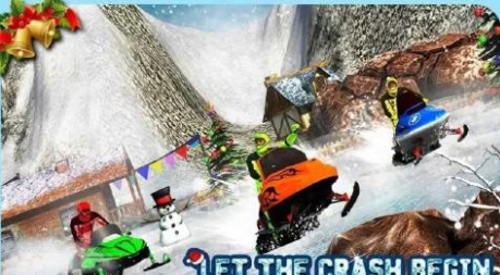 雪地车辆碰撞赛3D安卓版(Snowmobile Crash Derby 3D) v1.1 免费版