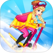 芭比公主滑雪大冒险iOS版(滑雪类手机游戏) v1.1 最新版