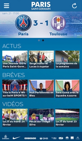巴黎日耳曼苹果版(足球资讯手机app) v4.6 iPhone版