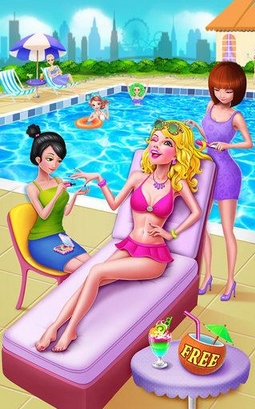 夏日泳池派对iPhone版(休闲装扮类手机游戏) v1.1 苹果版