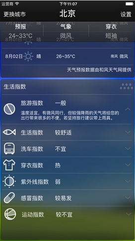 清晨天气iPhone版(手机天气预报) v1.2 官网版