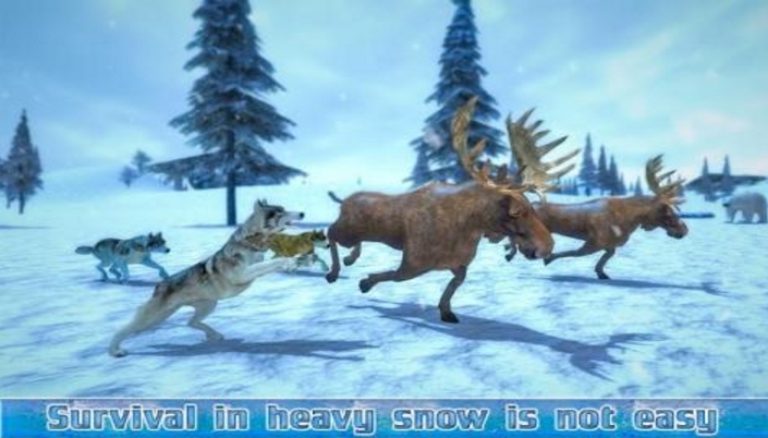 北极狼群手机版(模拟生存类游戏) v1.2 最新Android版