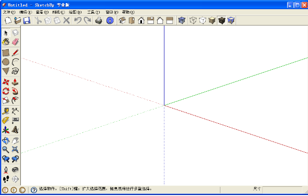 草图大师8.0中文版软件主界面功能介绍及快捷键设置