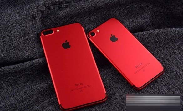红色特别版iPhone7与普通版本对比