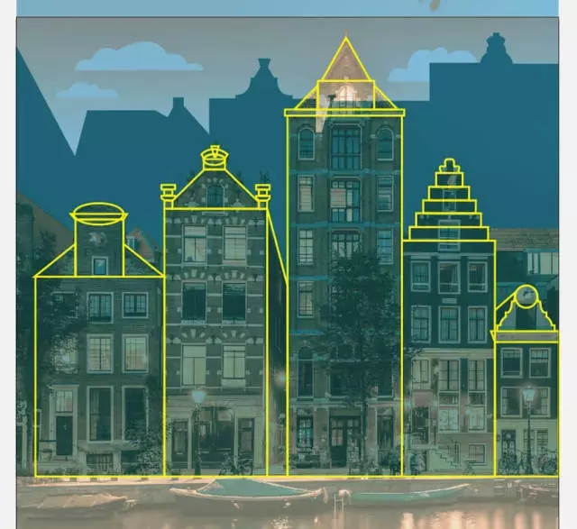 绘制扁平化的异域风情城市景观AI教程