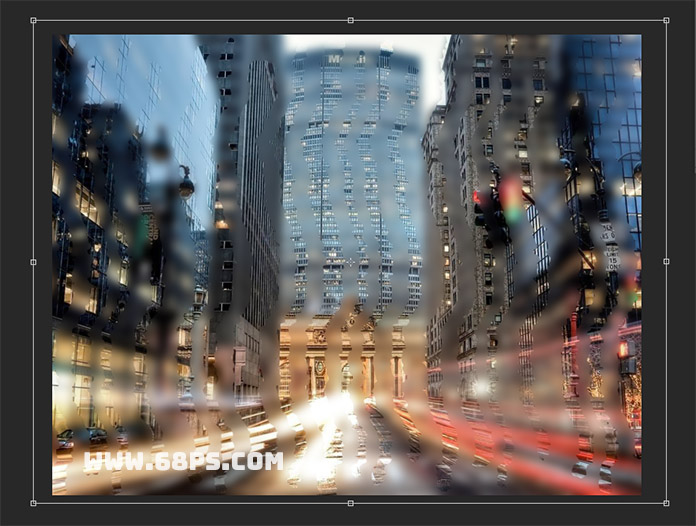 photoshop打造雨天朦胧湿玻璃效果图片