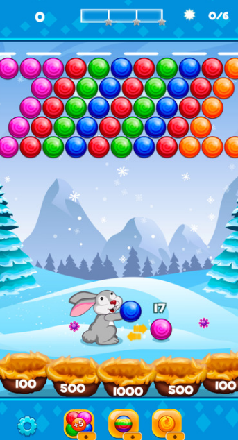 萌兔弹弹球ios苹果版(七彩泡泡球) v1.2 最新手机版