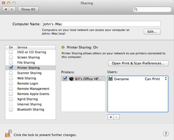 mac平台上如何使用共享打印机介绍