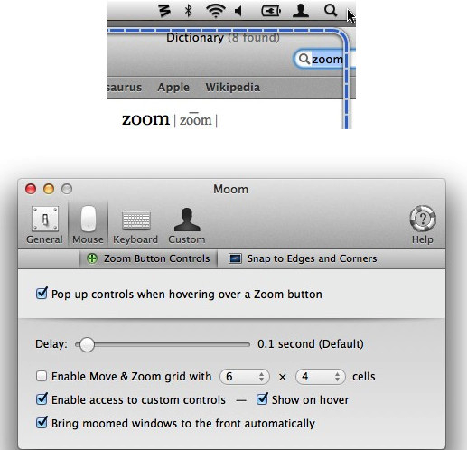 Mac窗口管理软件Moom使用方法介绍