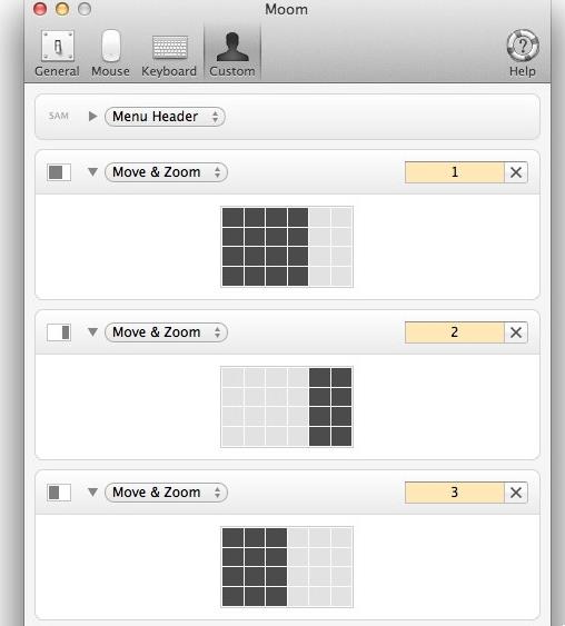 Mac电脑中窗口管理软件Moom如何使用？图片