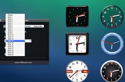 mac桌面时钟如何使用介绍