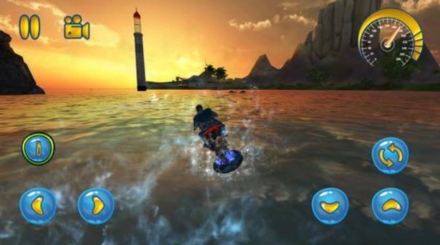 极限水上冲浪特技安卓版(可定制的自行车) v1.0 手机游戏