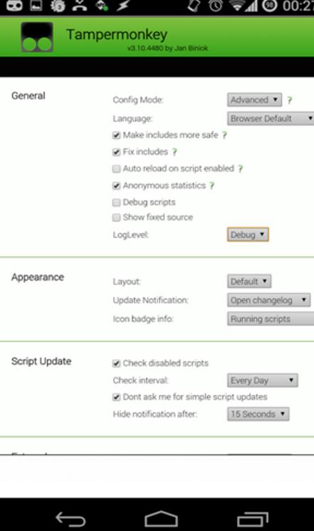 Tampermonkey安卓版(油猴浏览器插件) v4.6 手机汉化版